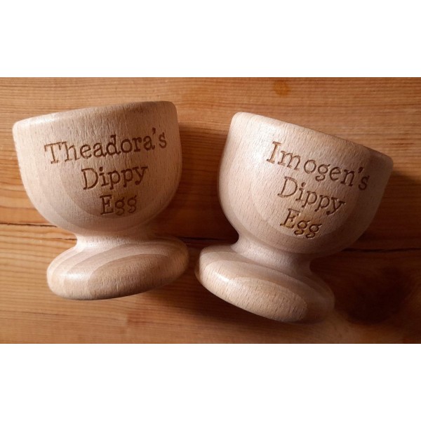 Dippy Egg - Personalised Wooden egg cups