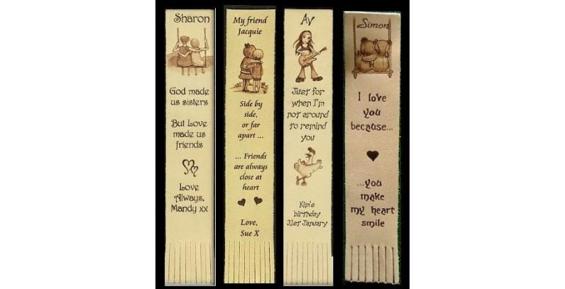 Leather Bookmarks personalised for all occasions