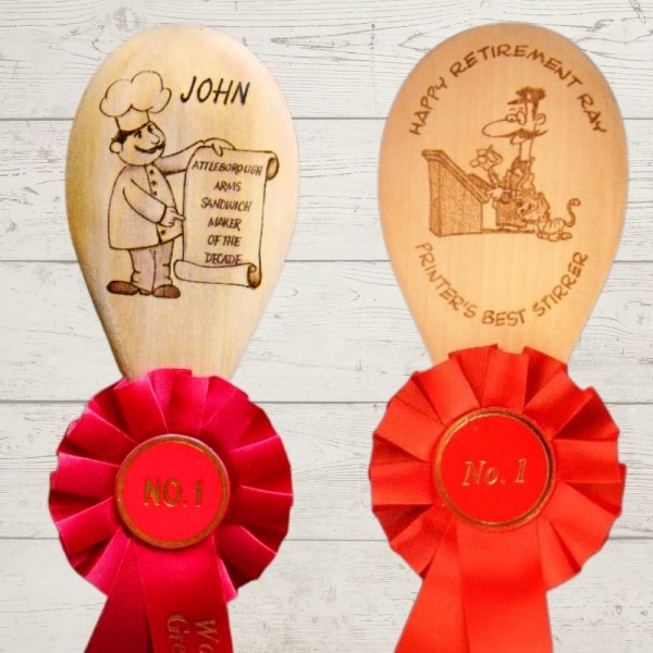 World's Greatest Stirrer, spoon award with rosette - Extra Large spoon