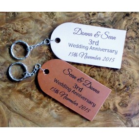 Large leather keyfobs - personalised in any design you like