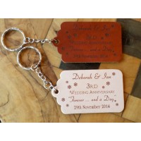 Leather Keyfobs & Tags for 3rd Leather Anniversary