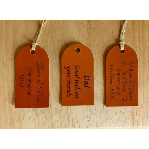 Large leather keyfobs - personalised in any design you like