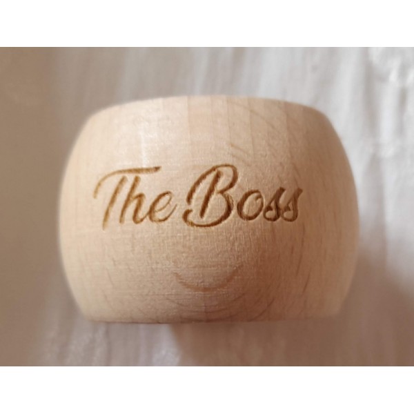 Wooden Napkin Rings engraved with names script style