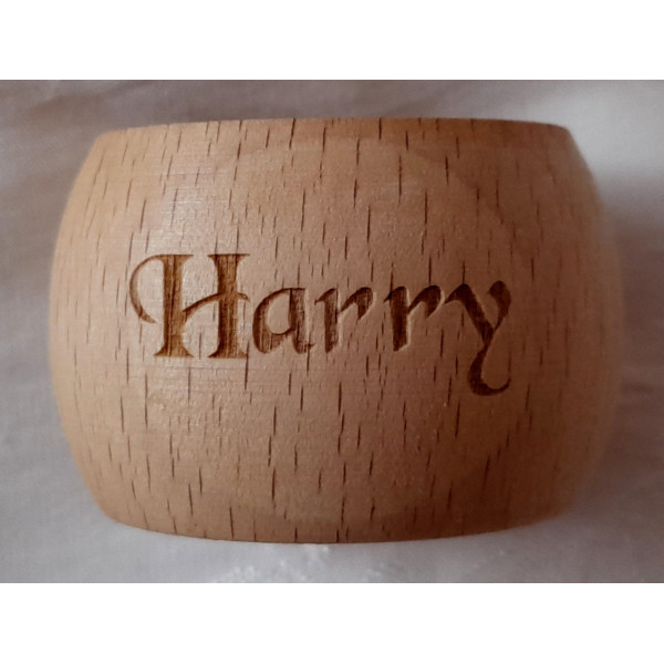 Personalised Napkin Rings - Wooden