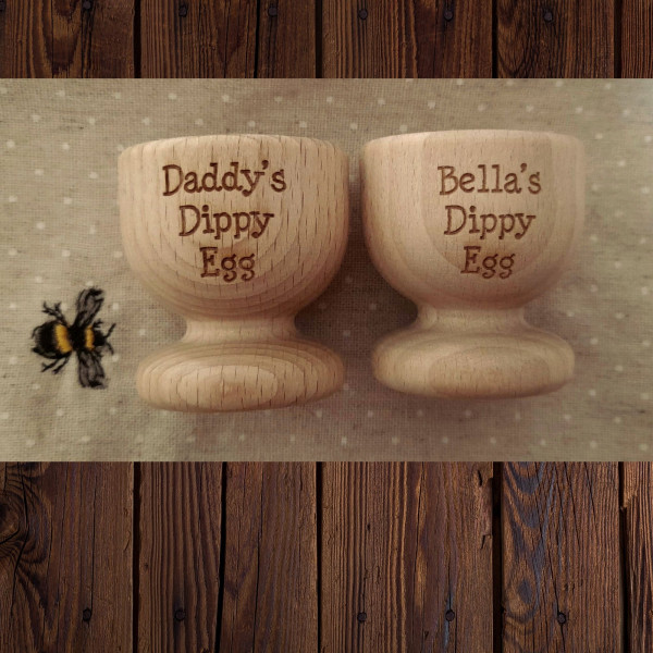 Dippy Egg - Personalised Wooden egg cups