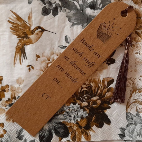 Faux Leather bookmarks personalised in your own ideas