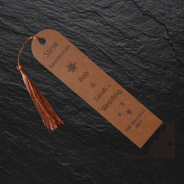 Faux Leather bookmarks personalised in your own ideas