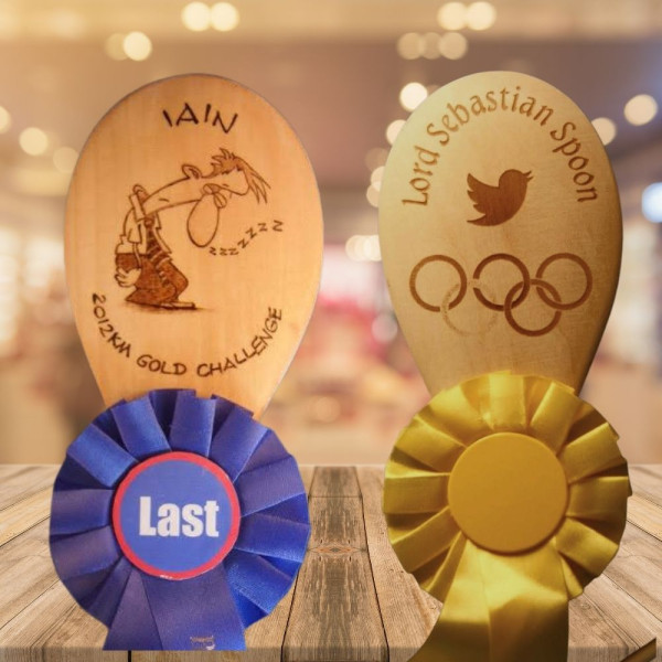 World's Greatest Stirrer, spoon award with rosette - Extra Large spoon