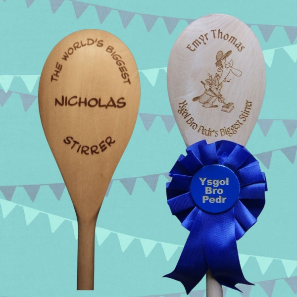 World's Greatest Stirrer, spoon award with rosette - Extra Large spoon