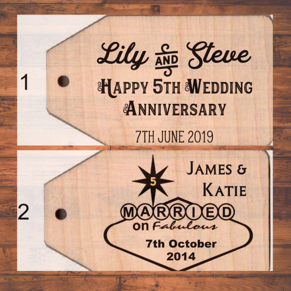 Wooden tags and Keyrings engraved and personalised