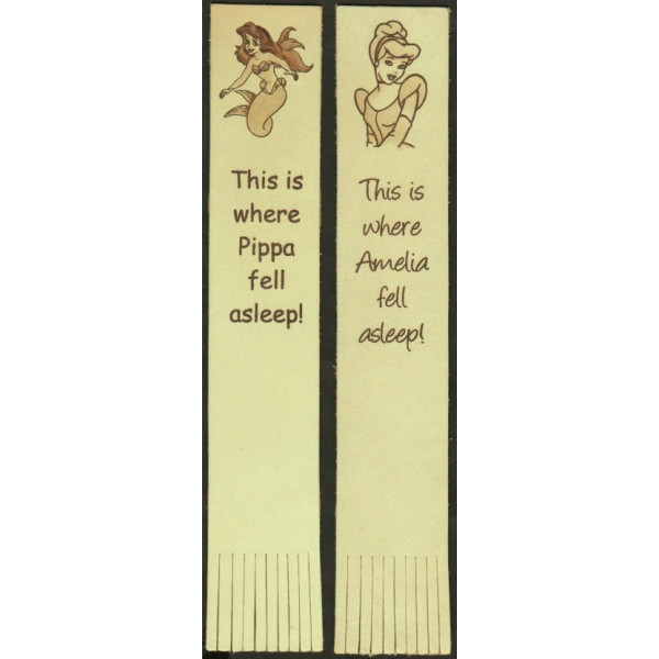 Leather Bookmark - Personalised with This is Where I Fell asleep