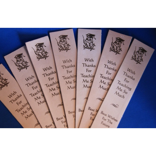 Leather Bookmark with fringe - Personalised for any occasion