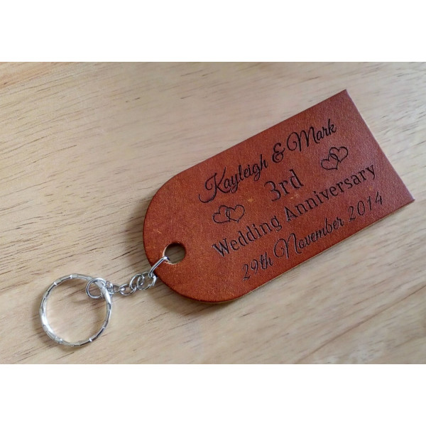 Personalised Leather Tags or Keyrings