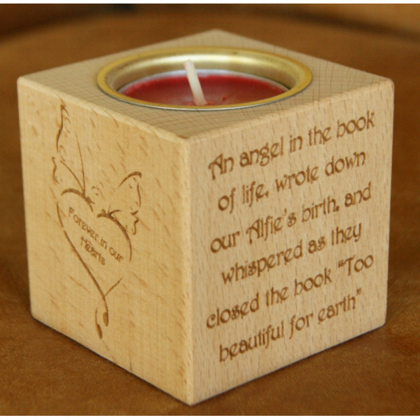 Personalised Tealight Holder - In Loving Memory