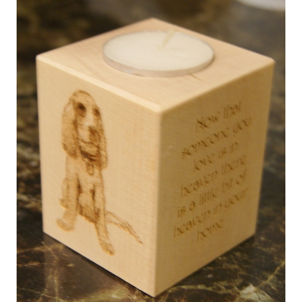 Personalised Tealight Holder - In Loving Memory