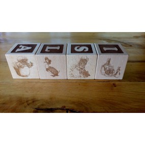 Baby Blocks Personalised with Peter Rabbit and other Beatrix Potter characters