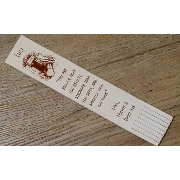 Leather Bookmark with fringe - Personalised for any occasion