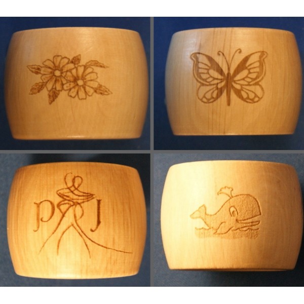 Personalised Napkin Rings - Wooden