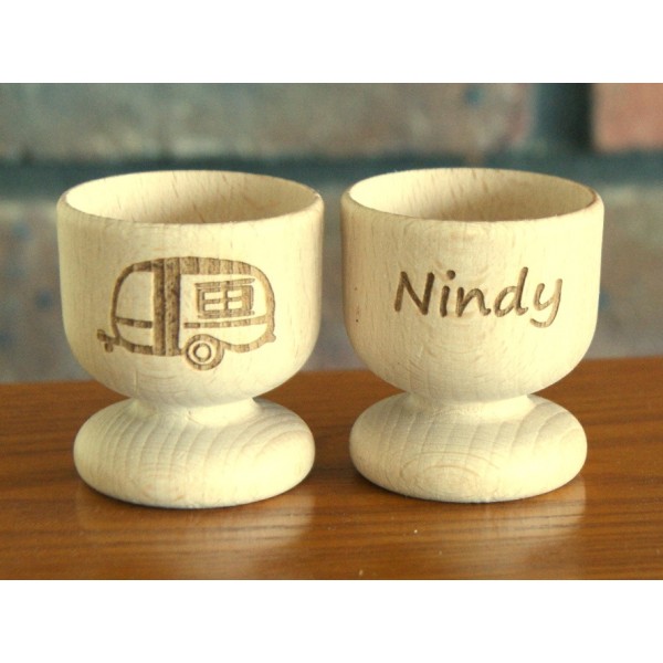 Personalised Wooden Egg cups