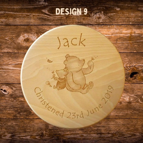 Child's Wooden stool engraved and personalised in any design you like
